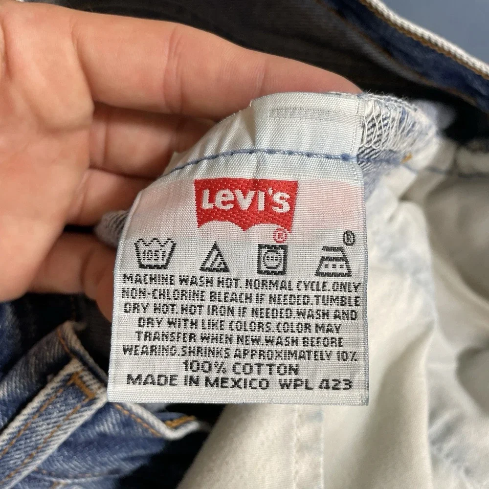 Vtg Levis 501xx Jeans Mens 36x36 (fit 34x31) 501 0000 Y2K Mexico 2000 Dark Wash